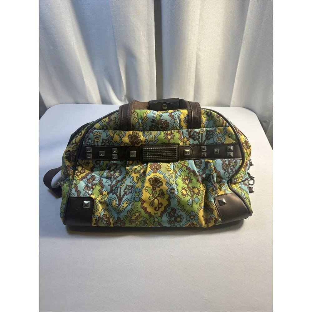 Kathy Van Zeeland Vintage Retro 70's Weekender Tote Bag Travel